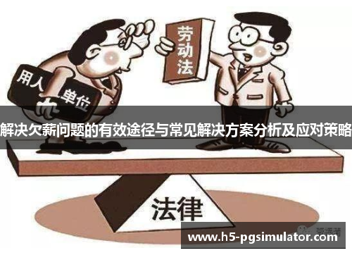 解决欠薪问题的有效途径与常见解决方案分析及应对策略